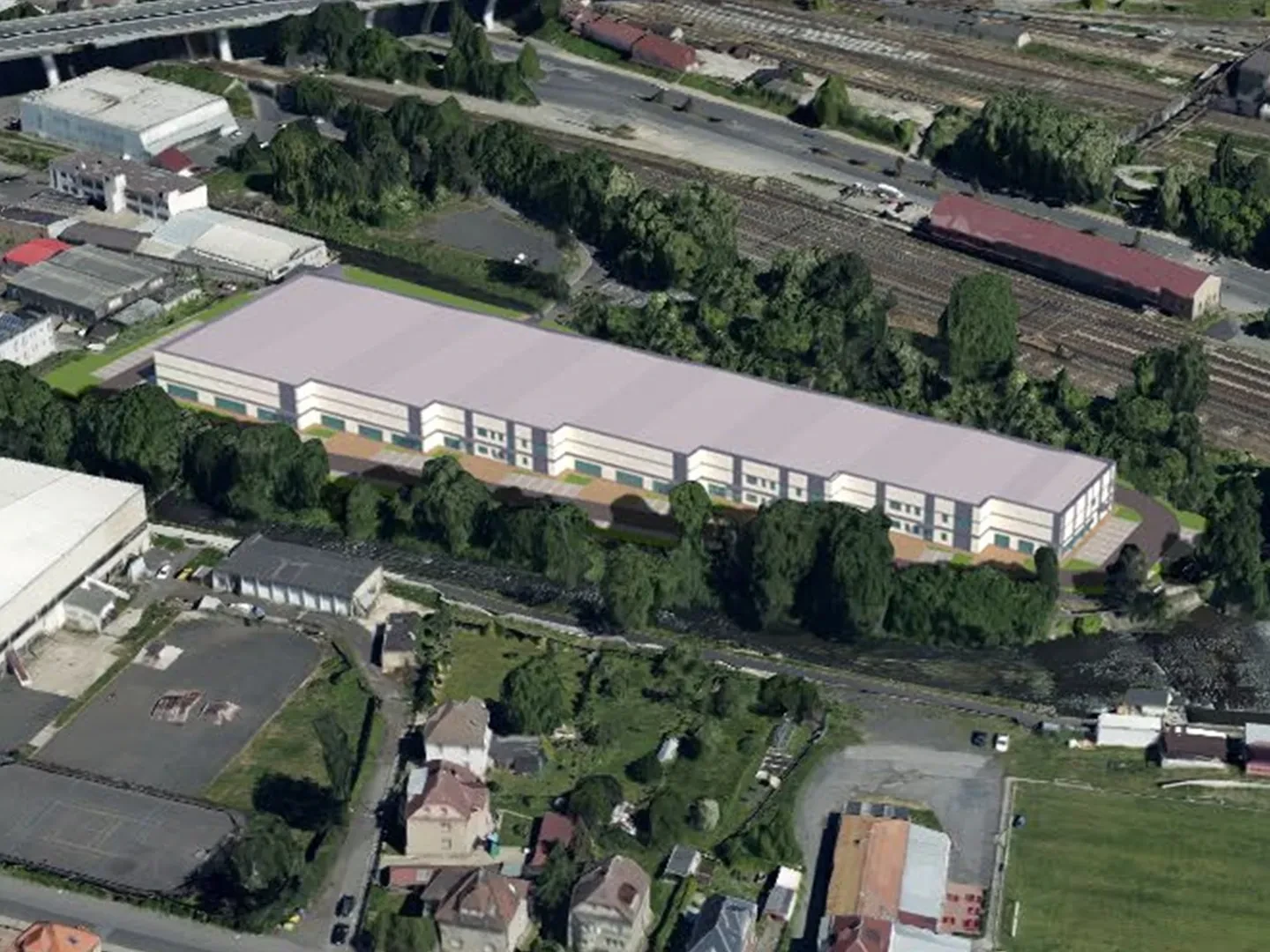 Urbaleon, vizualizace Děčín Business Park